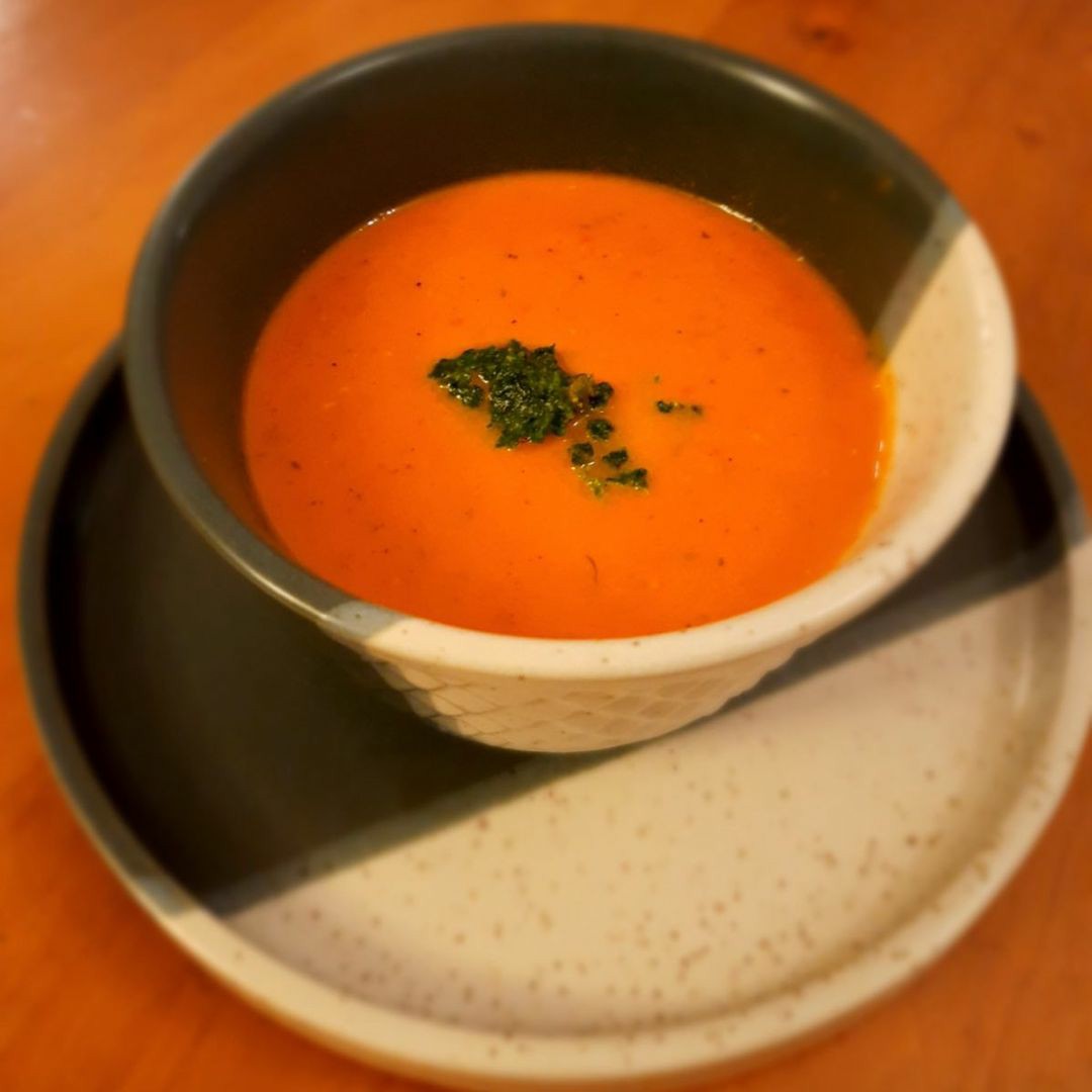 Roasted Red Bellpepper Tomato Soup