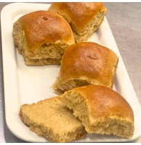 Ladi Pav Buns (Pack of 4, Whole Wheat, Vegan, SproutsOG)