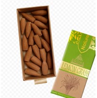 Hand Dipped Backflow Cones - Lemon Grass (20 Pcs)