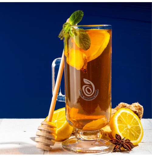 *WATER Kefir - Organic Lemon, Ginger & Honey (Probiotic, 350 ml, Satva Farm)