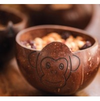 Monkey Coconut Bowl for Kids