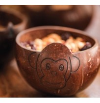 Monkey Coconut Bowl for Kids
