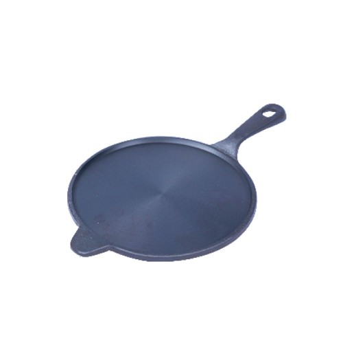 Cast Iron - Long Handle Roti Tawa 10 Inches (Pre Seasoned)