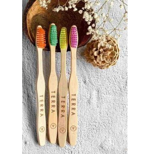Bamboo Tooth Brushes - Slim (pack of 4)