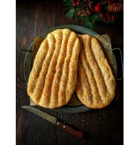 Barbari Flatbread (Garlic Naan Bread)  - Set of 2 (Eggless)