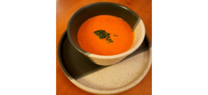 Roasted Red Bellpepper Tomato Soup