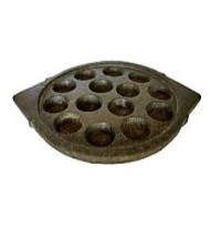 Soapstone Cookware - Kuzhi Paniyarakal (14 Holes, Pre Seasoned)