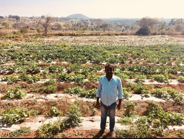 Marketer turned farmer, Munisamy