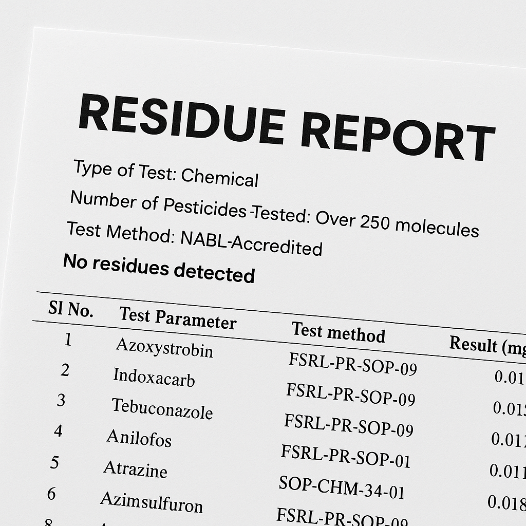 Latest pesticide test results & What it means (part 1)